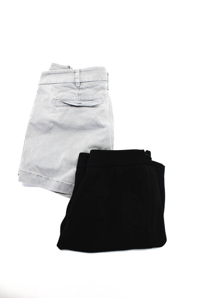 J Crew Madewell Womens Denim Shorts Tie Front Skirt Gray Black Size 6 4 Lot 2