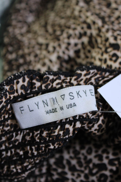 Flynn Skye Women's Spaghetti Strap Corset Top Animal Print Size 0