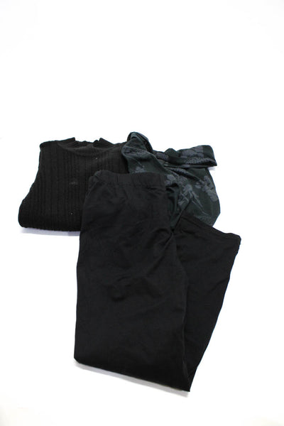 Theory Current Air Womens Tee Shirt Pants Sweater Black Gray Small Medium Lot 3