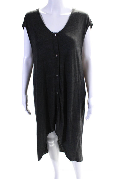 Nation Ltd by Jen Menchaca Womens Sleeveless High Low Casual Dress Grey Size 2