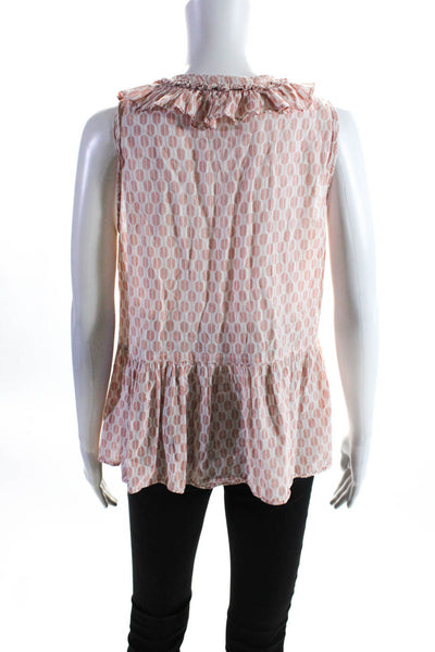 kate spade new york Womens Arrow Stripe Lace Up Top Size 8 11168082