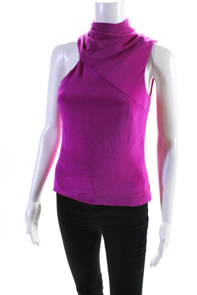Cushnie Womens Pink Draped Neck Top Size 8 12908296