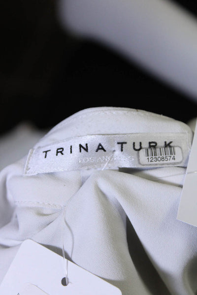 Trina Turk Womens White Los Angeles Top Size 16 12331250