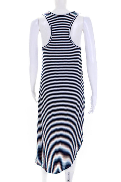 MINKPINK Womens Striped High Low Dress Blue White Size Extra Small