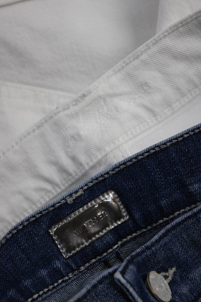 Rag & Bone Women's Denim Acid Wash Distressed Jeans Shorts Blue Size 25 Lot 2