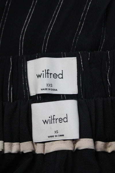 Wilfred Womens Short Shorts Striped Pants Black White Size XS Lot 2