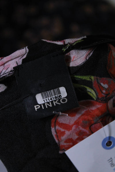 PINKO Womens Sheer Floral Babette Blouse Size 2 11141606
