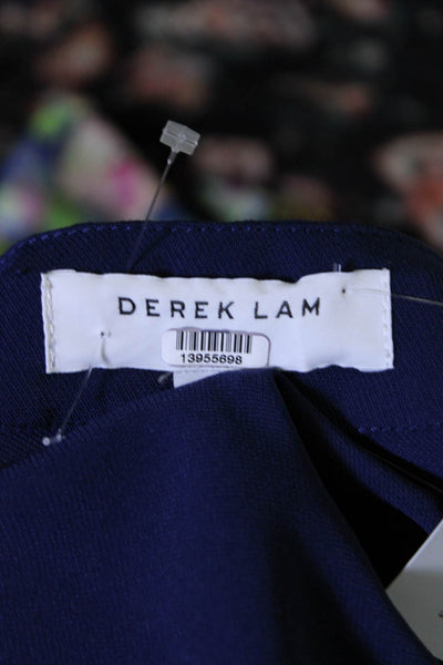 Derek Lam Collective Womens Navy Elastic Waist Blouse Size 4 13955698