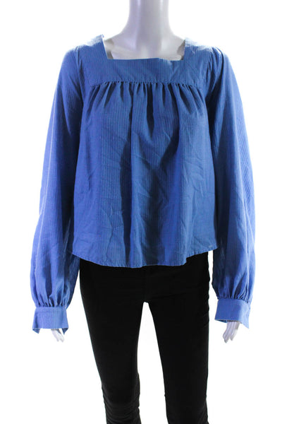 Sweet Baby Jamie Womens Baby Blue Blouse Size 4 13631918