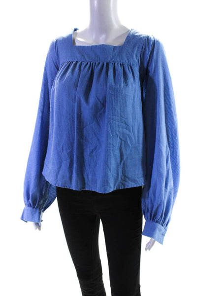 Sweet Baby Jamie Womens Baby Blue Blouse Size 4 13631918