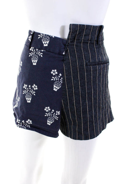 Monse Womens Flower Pot Striped Shorts Size 14 13189737