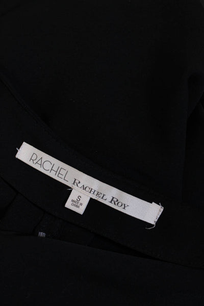 Rachel Roy Women's Sleeveless V-Neck Oversized T-Shirt Dress Black Size S