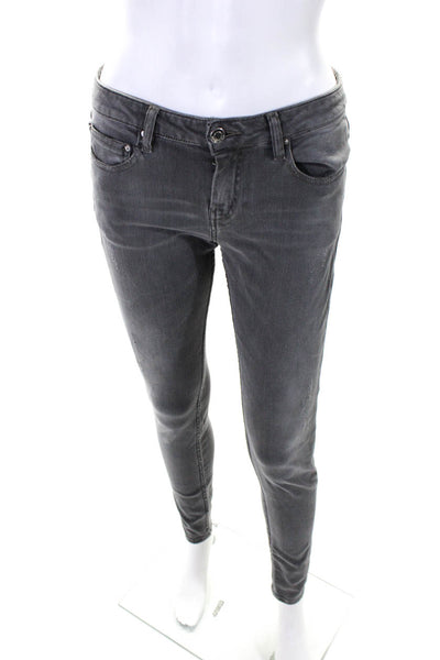 IRO Jeans Womens Skinny Leg Jeans Gray Cotton Size 26