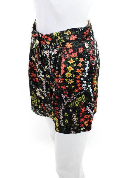 ATM Anthony Thomas Melillo Womens Floral Printed Shorts Size 8 13592568