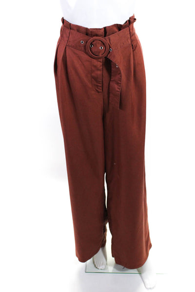 Sweet Baby Jamie Womens Rust Pleated Pants Size 4 13740855