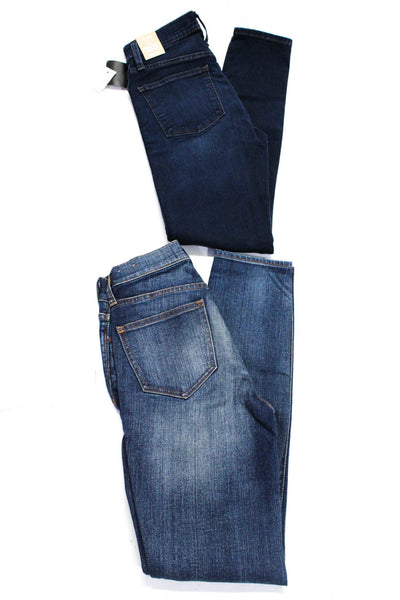 Madewell Women's High-Rise Five Pocket Skinny Jean Pant Dark Wash Size 24 Lot 2