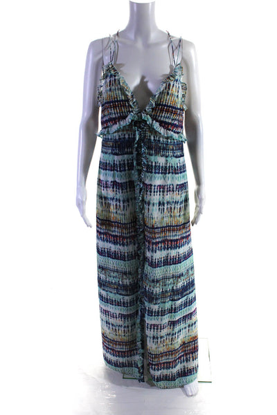 Aidan AIDAN MATTOX Womens Tie Dye Print Maxi Size 14 13533603