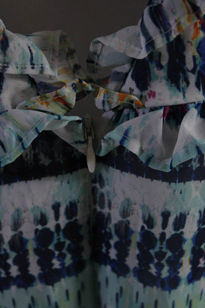 Aidan AIDAN MATTOX Womens Tie Dye Print Maxi Size 14 13533603