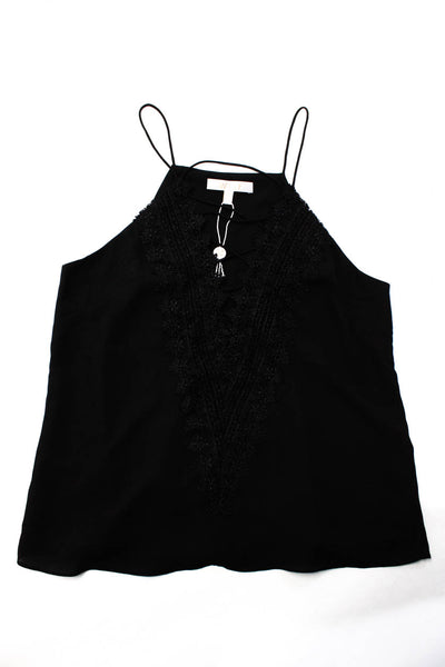 Wayf Women's Sleeveless Lace Up Tank Top Black Size S Lot 2