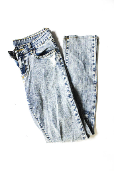 BCBG Max Azria Rag & Bone Womens Acid Wash Skinny Jeans Leggings 28 30 L Lot 3