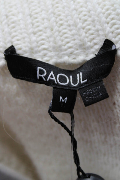 Radul Womens Cable Knit Crew Neck Color Block Sweater Vest Multicolor Size M