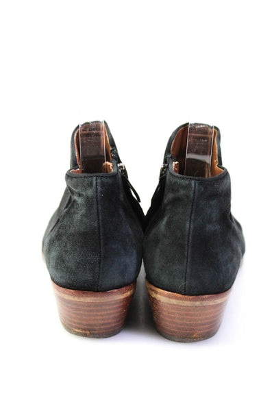 Sam Edelman Womens Suede Petty Ankle Boots Black Size 6.5 Medium