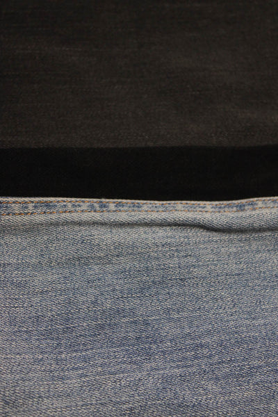 Rag & Bone Womens Cotton Distress Lace-Up Button Skinny Jeans Blue Size 26 Lot 3