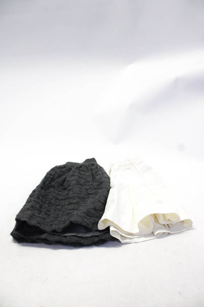 Sonia Rykiel Enfant Simonetta Girls A Line Skirts White Gray Size 10 14 Lot 2