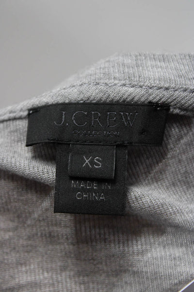 J Crew Women's Long Sleeve Crew Neck Top Gray XS