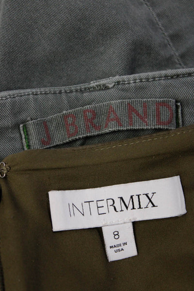 Intermix J Brand Women's Cargo Pants Midi Skirt Green Size 8 28 Lot 2