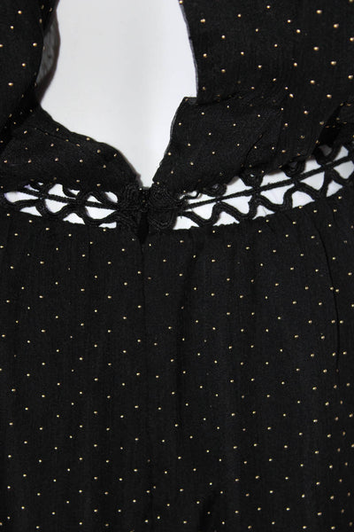 La Maison Talulah Women's Round Neck Flutter Sleeves Polka Dot Mini Dress
