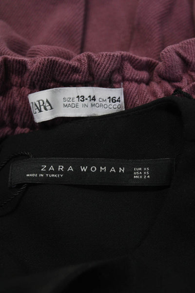 Zara Womens Pants Dress Brown Long Sleeve Sweater Top Size S XS 13-14 Lot 3