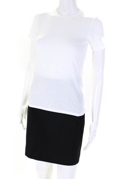Everlane Women's Elastic Waist Midi Pencil Skirt Black Size 00 Lot 2