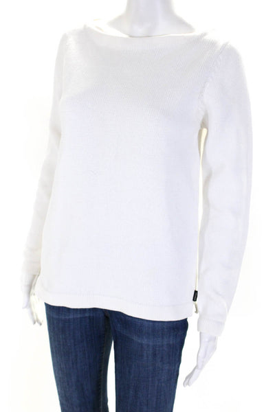 Lauren Ralph Lauren Women's Cotton Pullover Crew Neck Sweater White Size S
