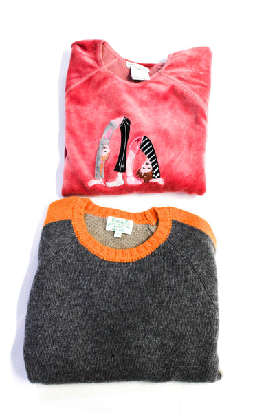 Sonia Rykiel Best & Co Childrens Girls Velour Top Sweater Size 6 10 Lot 2