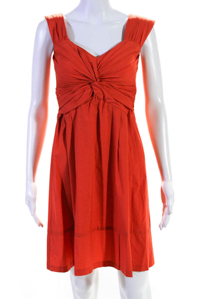 Nanette Lepore Women's Sleeveless A Line Mini Dress Orange Size 2