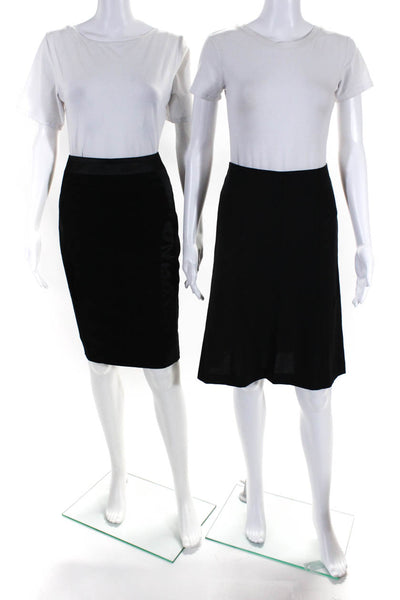 Theory Karen Millen Womens A Line Pencil Skirt Black Size 0 4 Lot 2