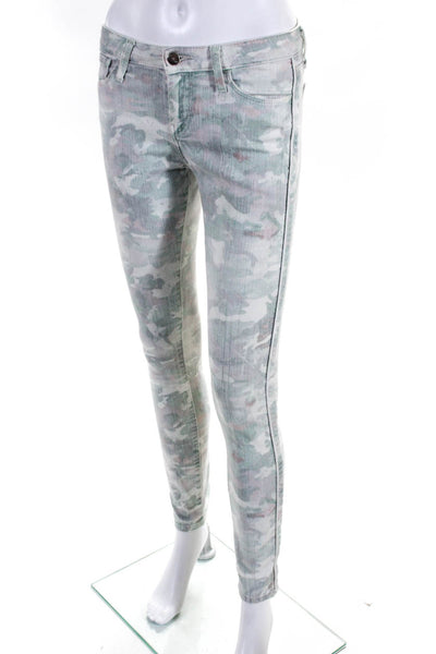 IRO Women's Low Rise Camouflage Skinny Jeans Multicolor Size 26