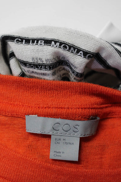Cos Women's Crewneck Long Sleeves Blouse Orange Size M Lot 2