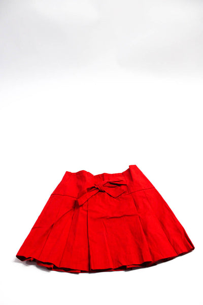 D&G Junior Best & Co Childrens Girls Pleated Poplin Jersey Skirt Sz 9-10 8 Lot 2