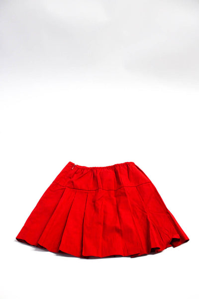 D&G Junior Best & Co Childrens Girls Pleated Poplin Jersey Skirt Sz 9-10 8 Lot 2