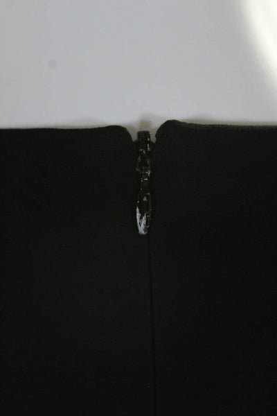 Ramy Brook Womens Back Zip Grommet Cut Out Sheath Dress Black Size Large