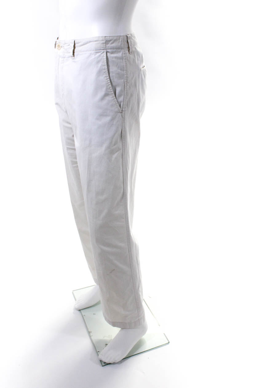 J Crew Womens Solid Cotton Flat Front Long Inseam Dress Pants Beige Si -  Shop Linda's Stuff