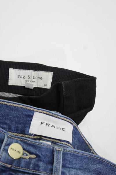 Frame Rag & Bone Womens Skinny Mid Rise Jeans Pants Blue Black Size 26 S Lot 2