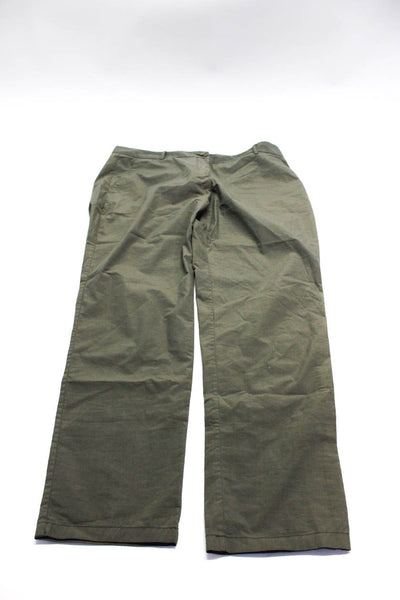 Theory Velvet By Graham & Spencer Womens Trouser Pants Green Size 8 12 Lot 2