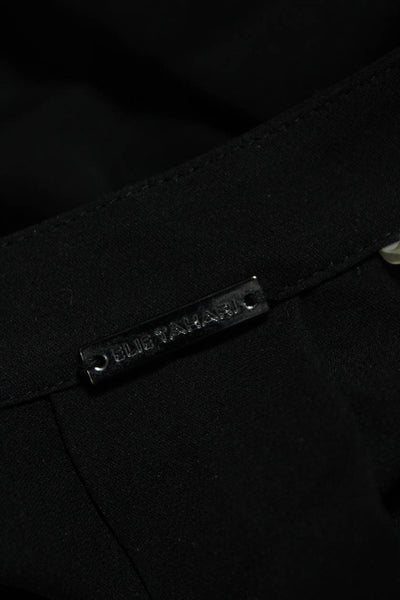 Elie Tahari Womens Silk Neck Tie Hidden Placket Long Sleeve Blouse Black Size XS
