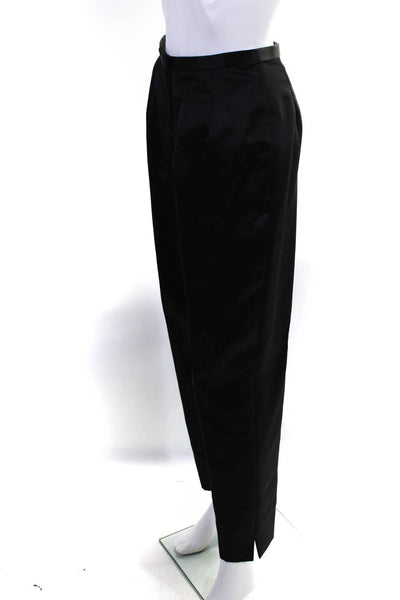 Kay Unger Womens High-Rise Pleated Front Dress Pants Trousers Black Size 4