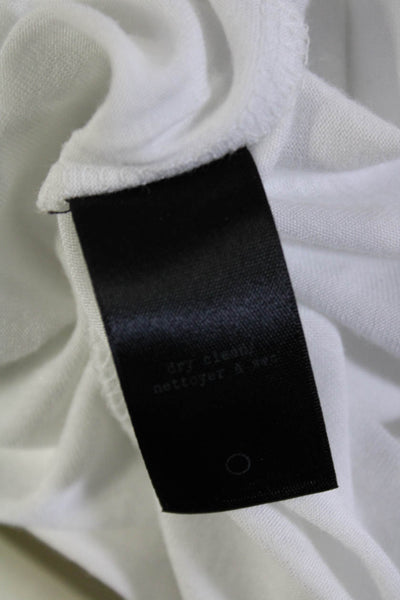 Rag & Bone Womens Textured Striped Knit Empire Waist Midi Dress White Size S