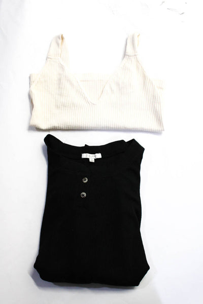 Intimately Free People Z Supply Womens Tops Cream Black Size XS/S, S Lot 2