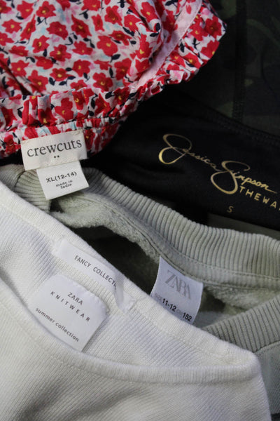 Zara Jessica Simpson Crewcuts Girls Sweaters Shorts Dress Red 11-14 Small Lot 4